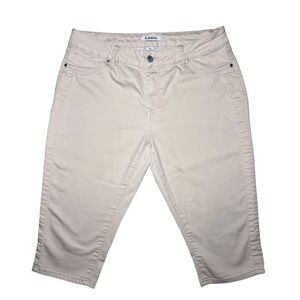 d.jeans Capri Pants Women Size 12 Blush Pink Stretch